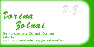 dorina zolnai business card